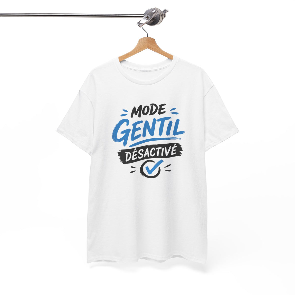 Tee Shirt Homme Mode Gentil Désactivé – T-Shirt Humour Homme Original – Idée Cadeau Homme