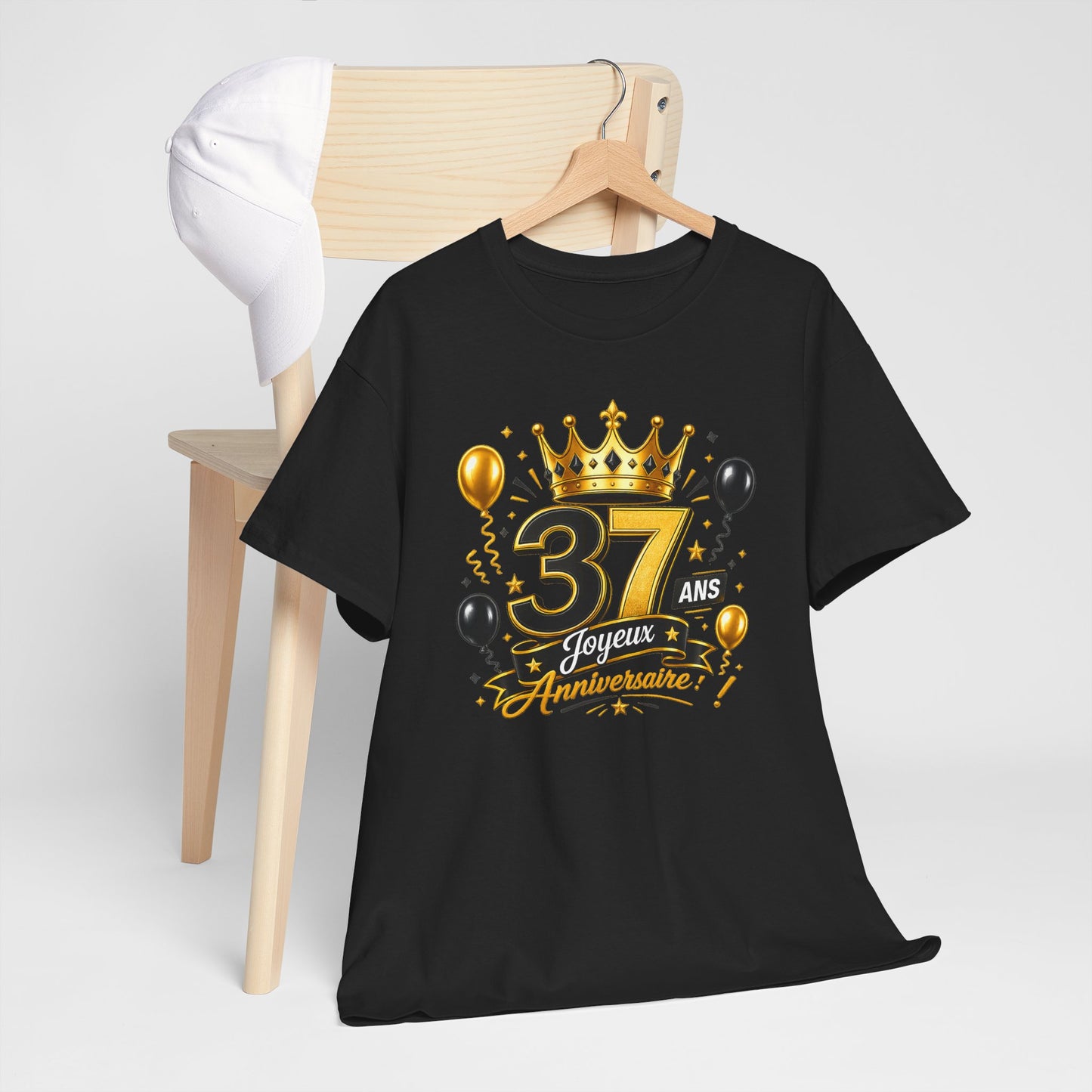 Tee Shirt Anniversaire 37 Ans Homme et Femme Joyeux Anniversaire Cadeau 37 Ans Idée Cadeau Adulte