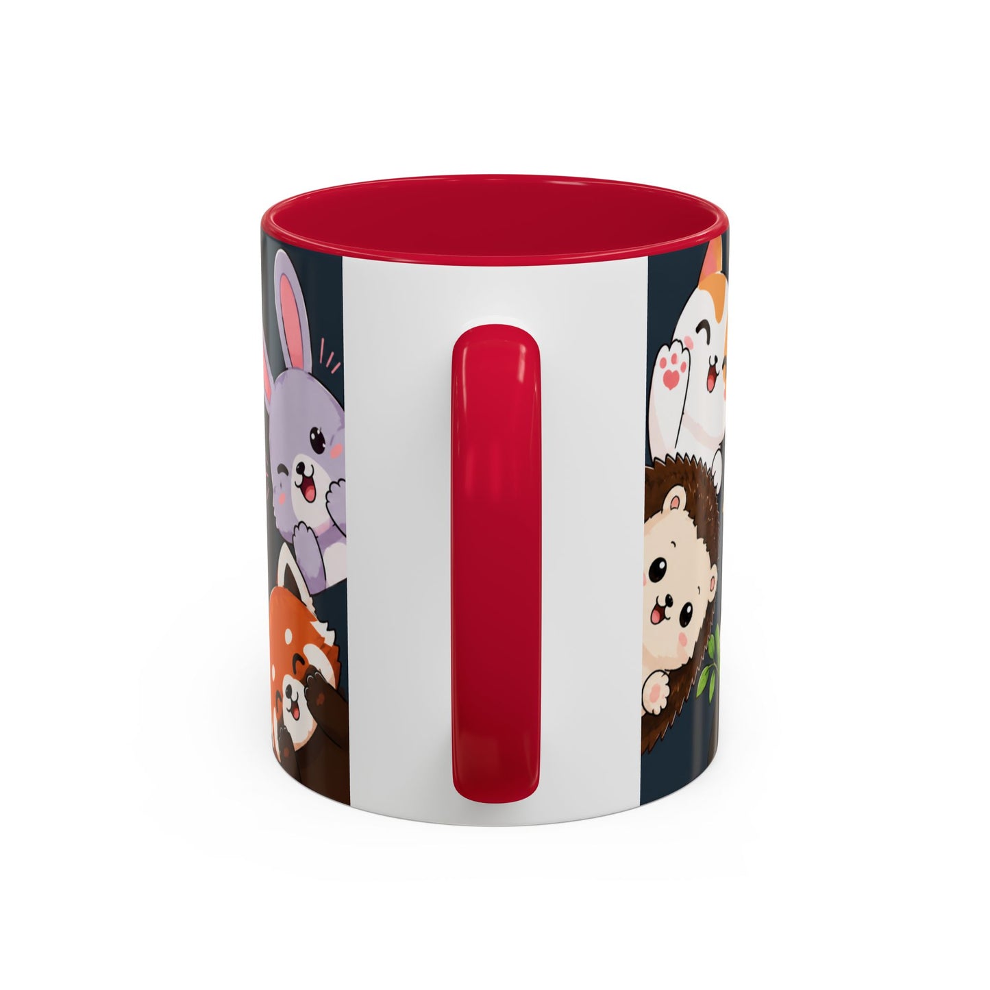 Tasse Kawaii Animaux Mignons – Mug Cute avec Chat Panda Lapin Renard et Messages Bonjour – Style Japonais 325ml