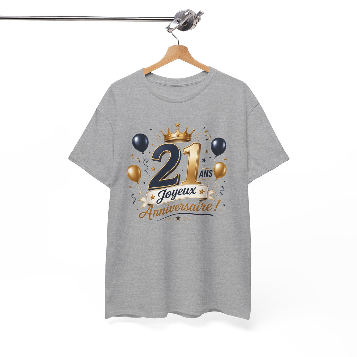 Tee Shirt Anniversaire 21 Ans Homme et Femme Joyeux Anniversaire Cadeau 21 Ans Idée Cadeau Adulte