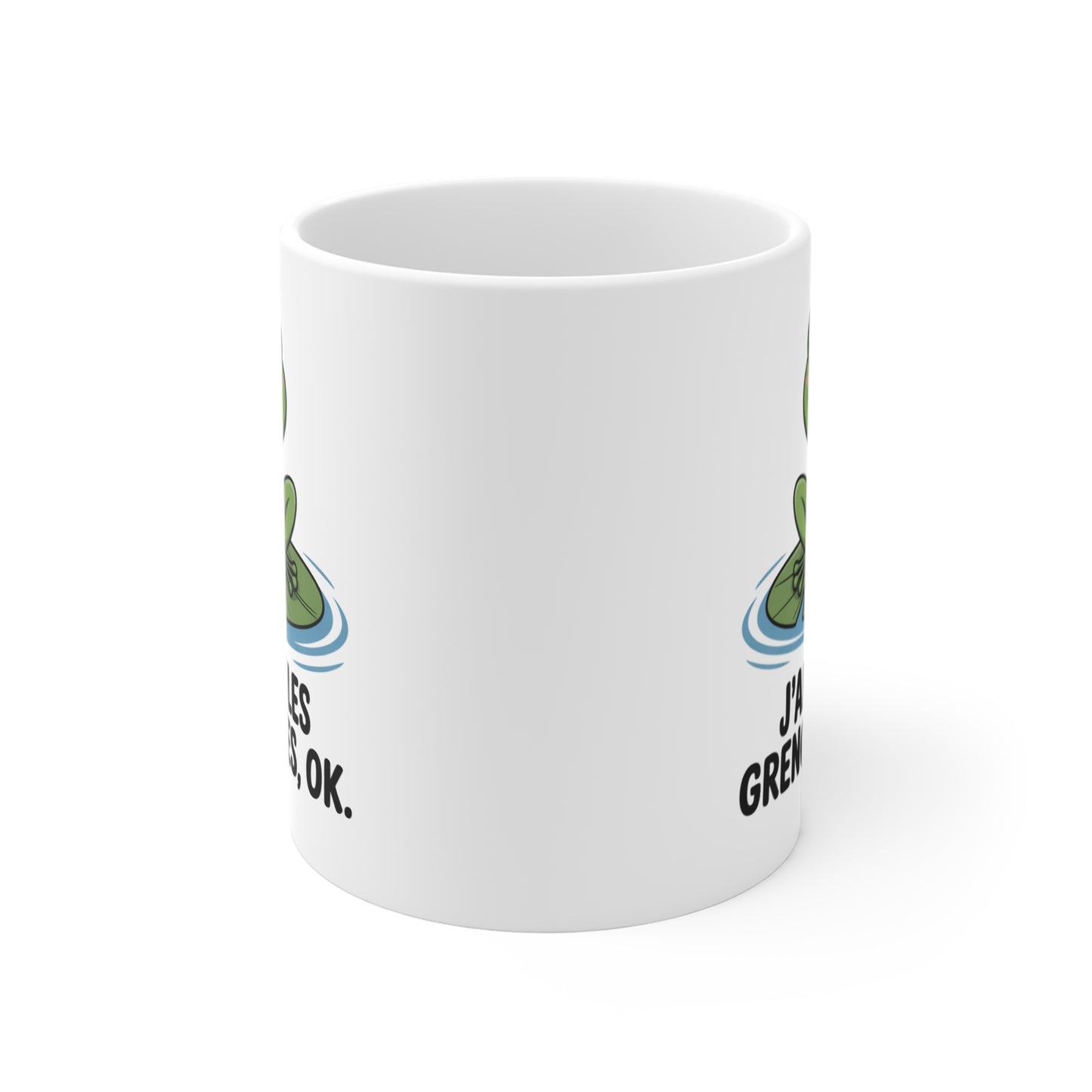 Tasse Humour Grenouille – Mug Animal Mignon Nénuphar – Cadeau Nature Original 325ml