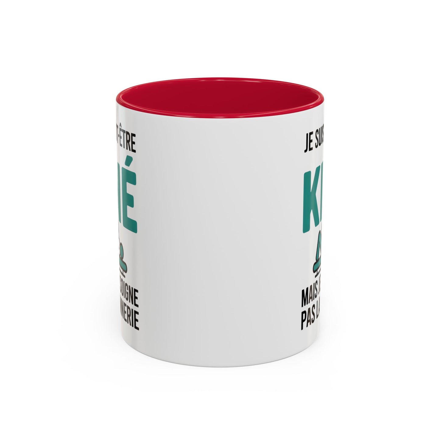 Mug Kiné Humoristique – Tasse Métier Kinésithérapeute Citation Drôle – Cadeau Kiné Original – Céramique 325ml Noir Bleu Rouge