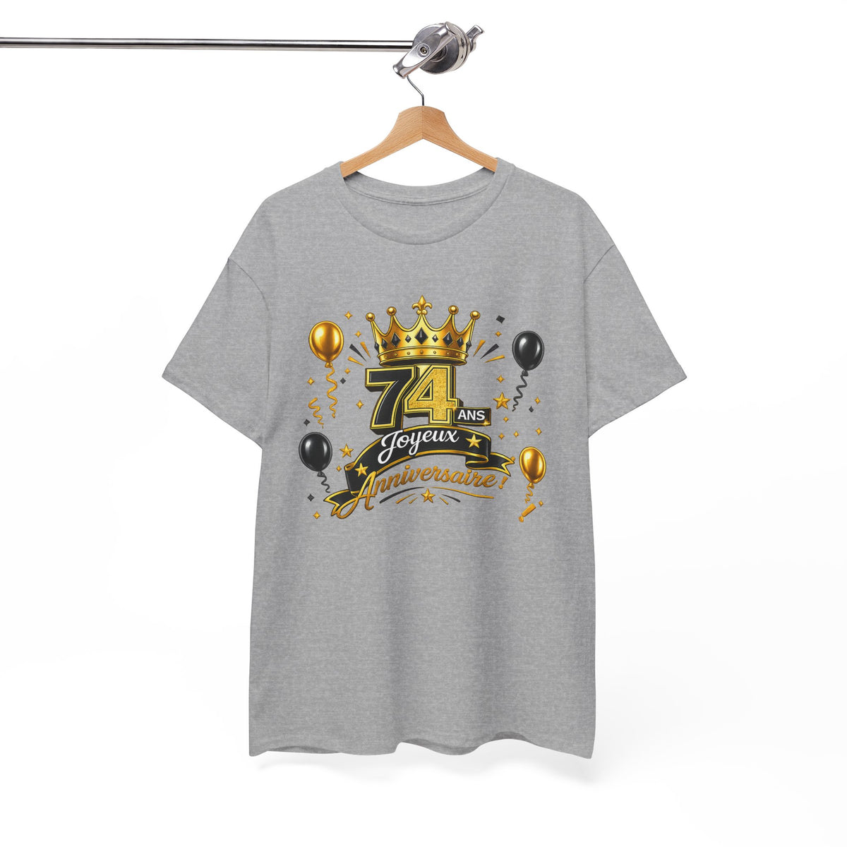 Tee Shirt Anniversaire 74 Ans Homme et Femme – Joyeux Anniversaire – Cadeau 74 Ans