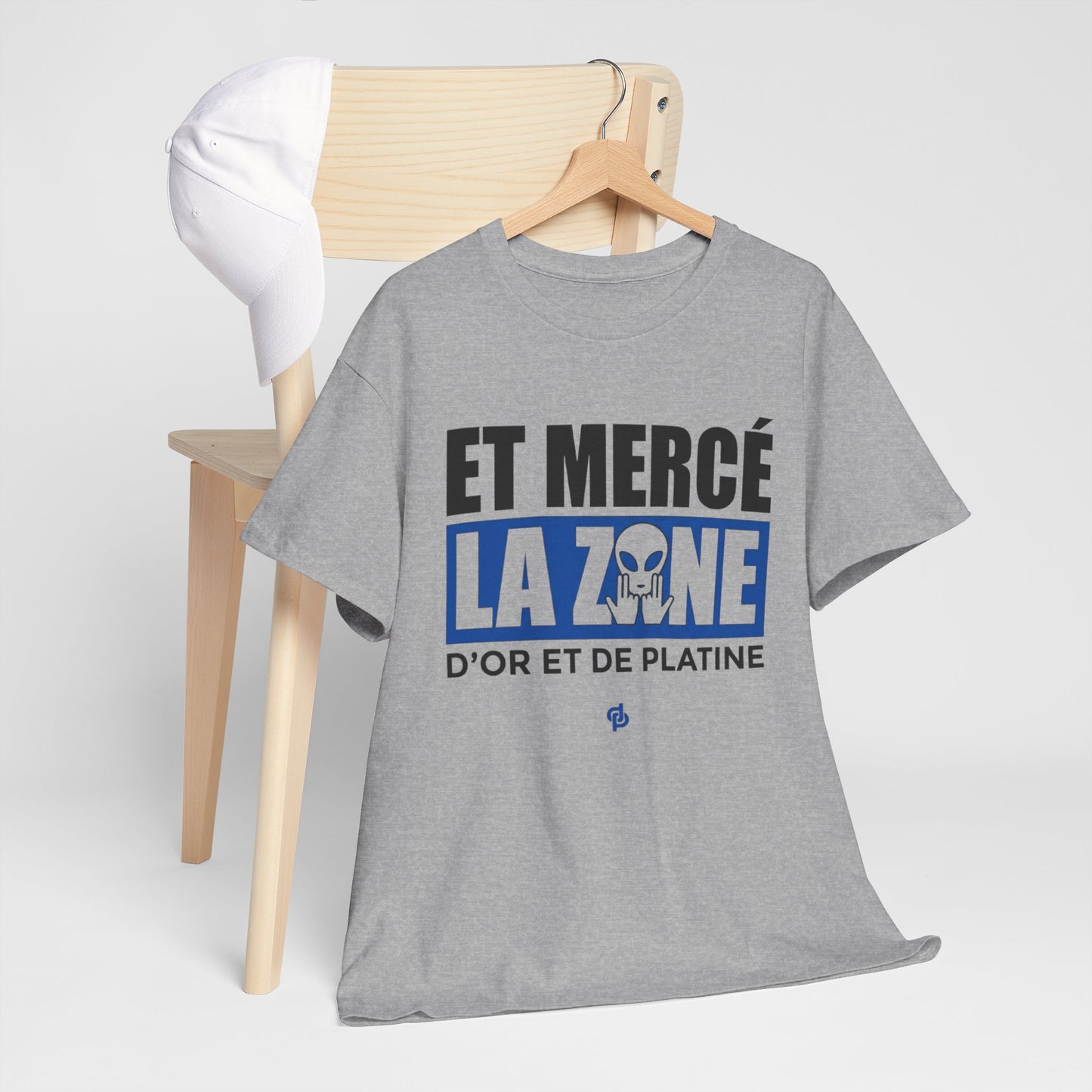 T-Shirt Merci La Zone Humour Rap Français Homme – Design Urbain Style Marseille – Tee Shirt Streetwear Fan Musique Urbaine Team JuL