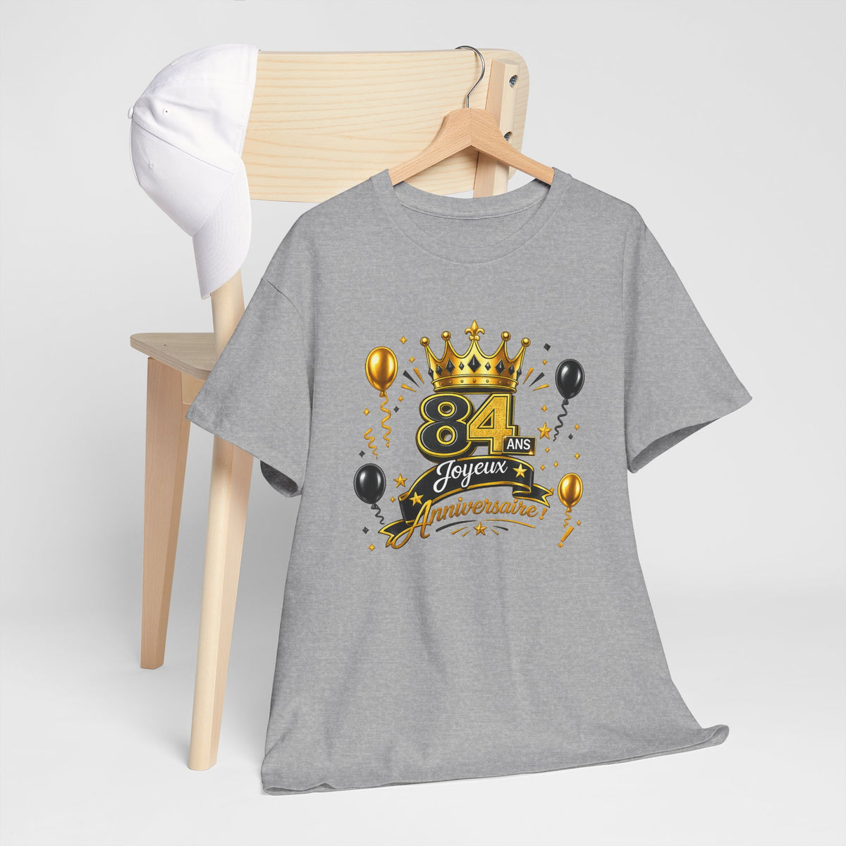 Tee Shirt Anniversaire 84 Ans Homme et Femme – Joyeux Anniversaire – Cadeau 84 Ans
