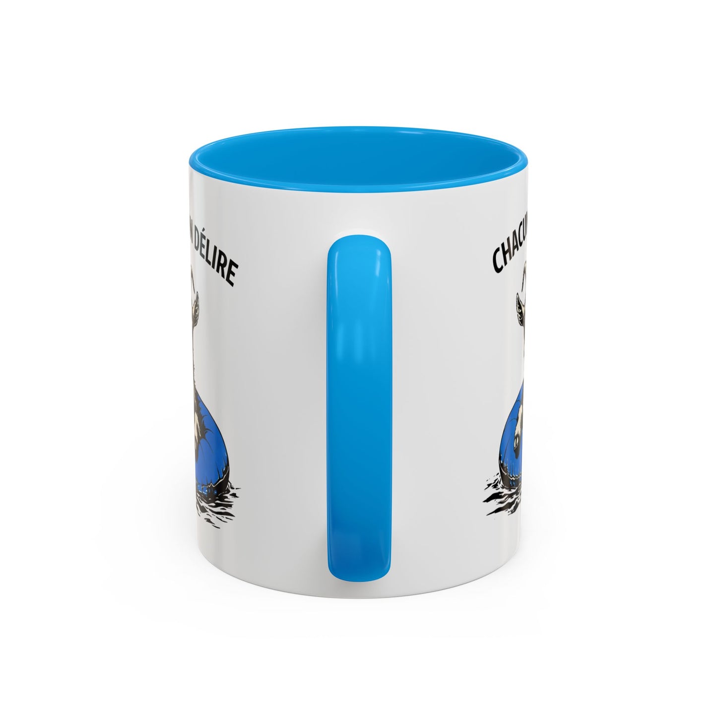 Tasse Chèvre Humour Chacun Son Délire 325ml – Mug Céramique Animal Fun Lunettes Cadeau Original