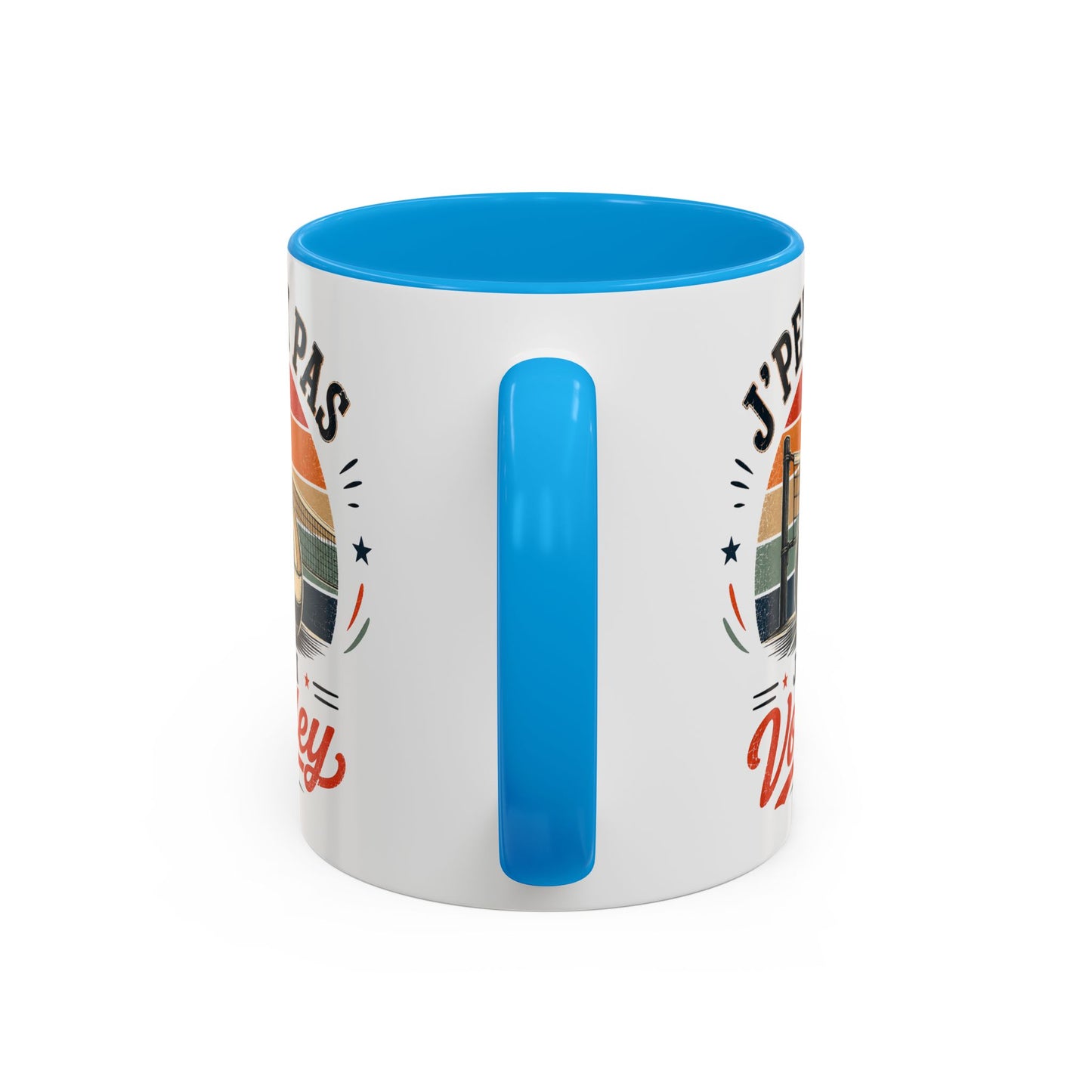 Tasse J’Peux Pas J’Ai Volley – Mug Volley Vintage Humoristique – Cadeau Joueur Homme Femme 325ml