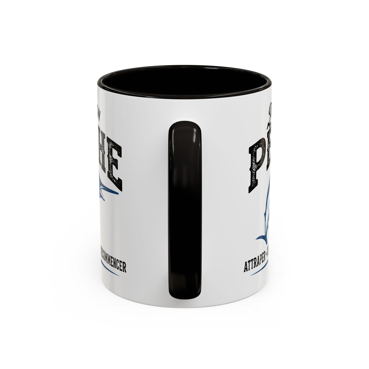 Mug Pêche Espadon – Tasse Pêcheur Passionné – Idée Cadeau Homme Amateur Poisson Mer – 325 ml Noir Bleu Rouge