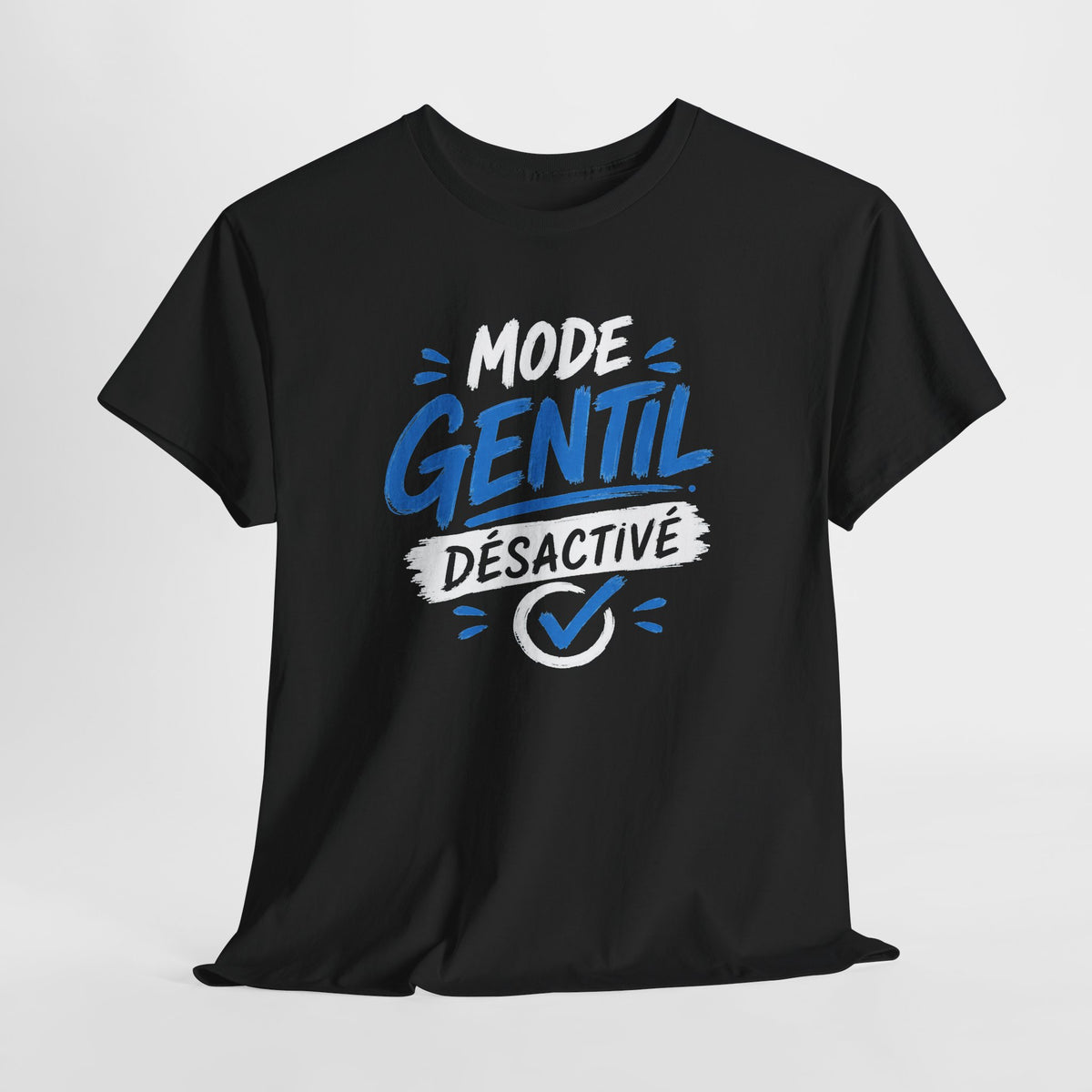 Tee Shirt Homme Mode Gentil Désactivé – T-Shirt Humour Homme Original – Idée Cadeau Homme