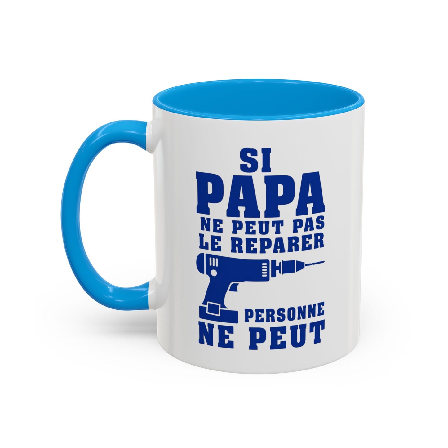 Mug Humour Papa Bricoleur – Si Papa Ne Peut Pas Le Réparer Personne Ne Peut – Tasse Drôle Cadeau Original Céramique 325ml