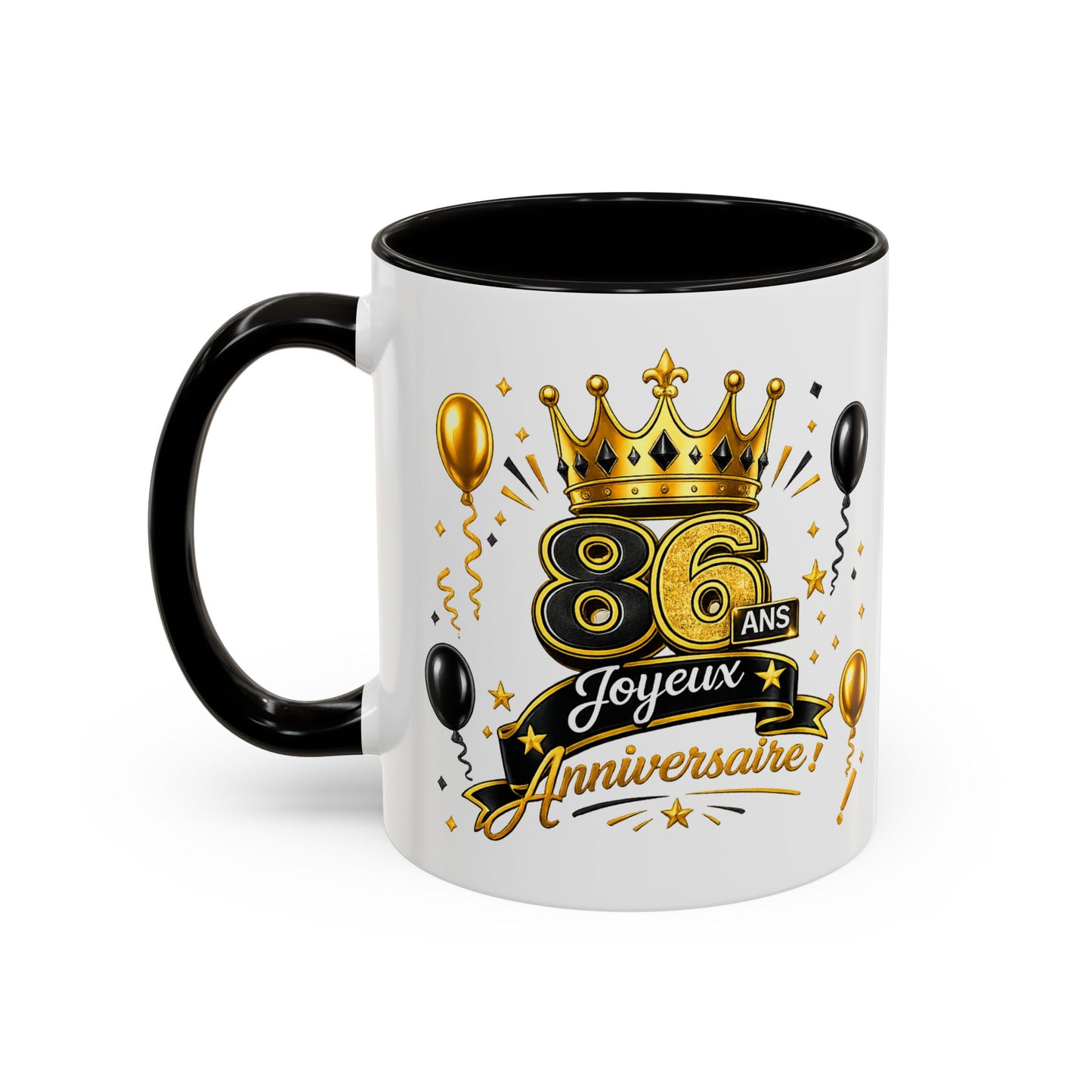 Colorful Mugs (11oz, 15ozMug Joyeux 86 Ans – Tasse Anniversaire 86 Ans – Cadeau Original pour Femme Homme – Idée Cadeau 86e Anniversaire