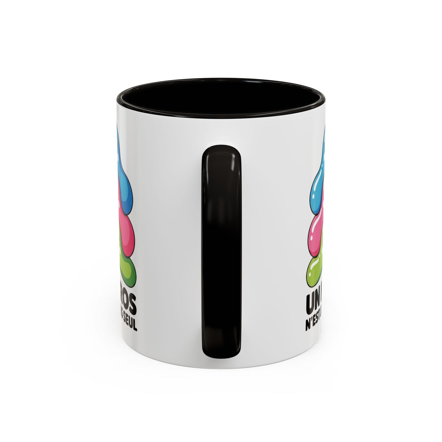 Mug Humour Bactéries – Tasse Microbes Drôles Citation Fun – Cadeau Original Humour – Céramique 325ml Noir Bleu Rouge