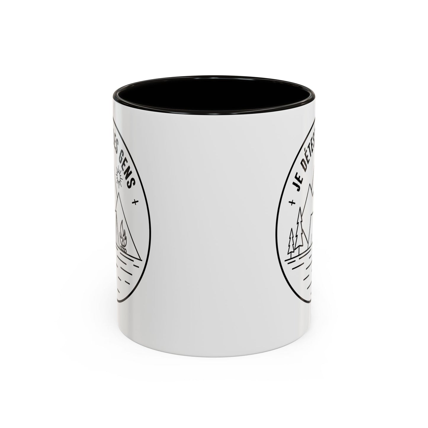 Tasse Camping Humour Homme et Femme – Mug Nature Montagne Tente Feu de Camp – Cadeau Original Randonneur Campeur Amateur de Plein Air – 325 ml