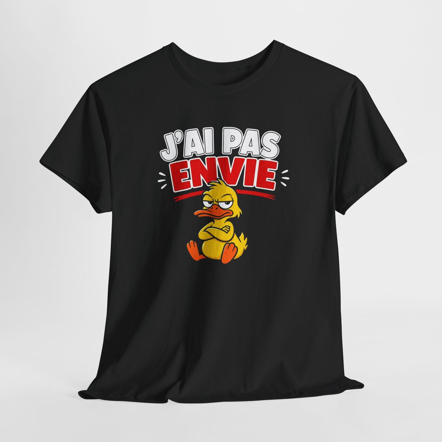 T-Shirt Humour Canard – J’ai Pas Envie – Tee Shirt Drôle Adulte Mauvaise Humeur Idée Cadeau