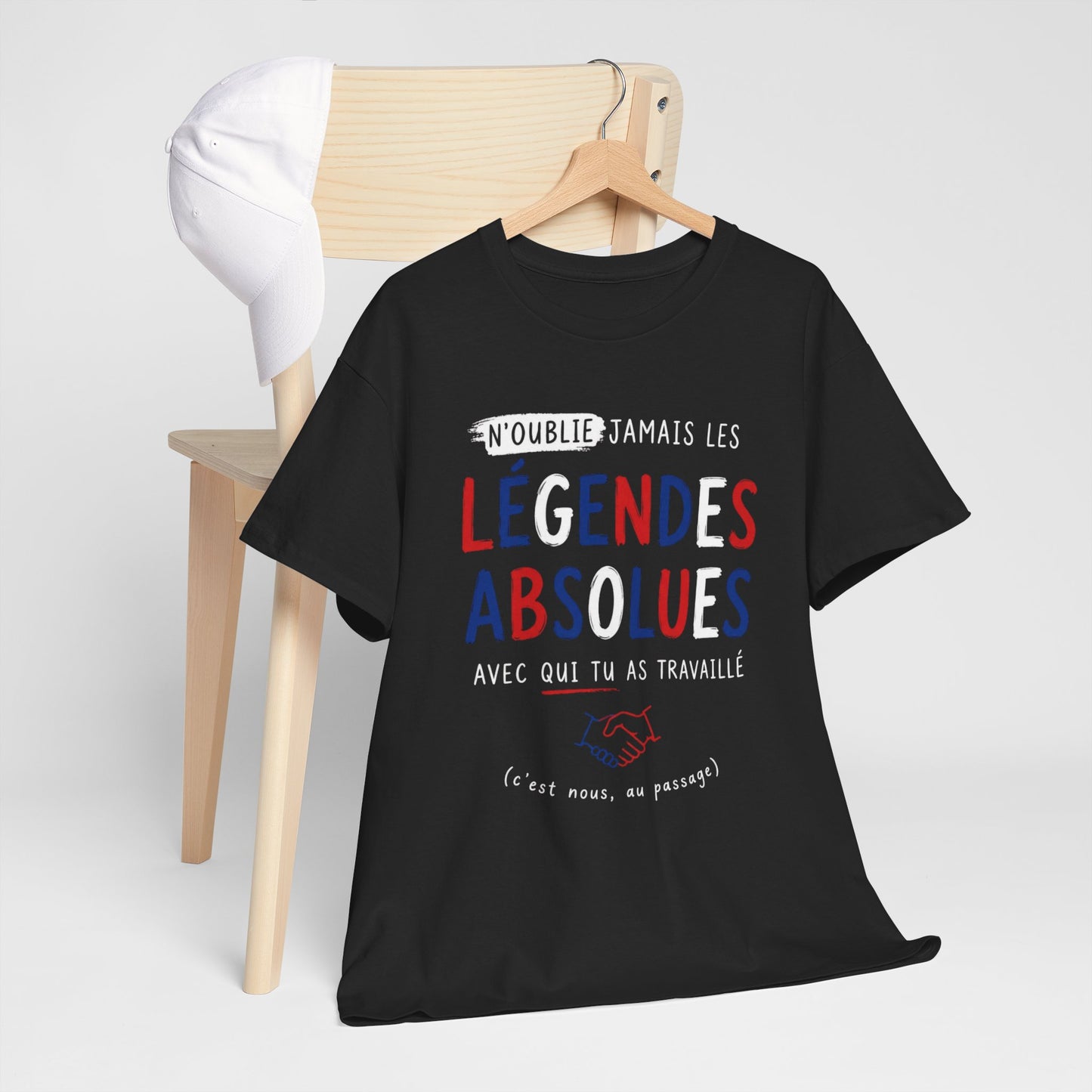 Tee-Shirt Collègues Légendaires – Cadeau Départ Collègue Travail Bureau – Souvenir Équipe Entreprise Homme et Femme