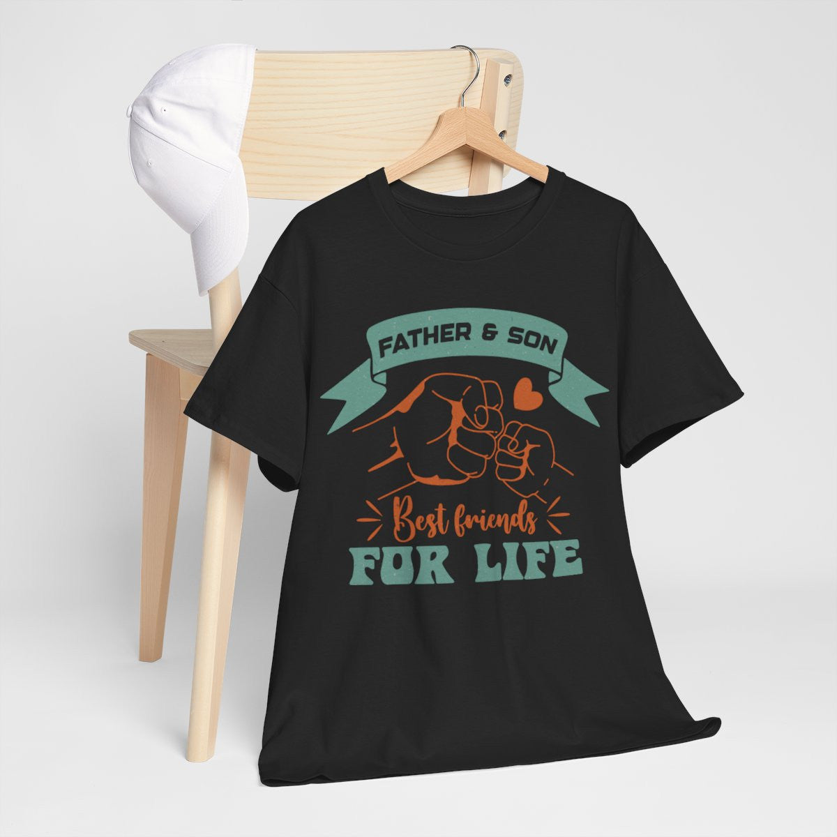 Tee shirt Father & Son best friends for life idée cadeau papa fils  pour homme