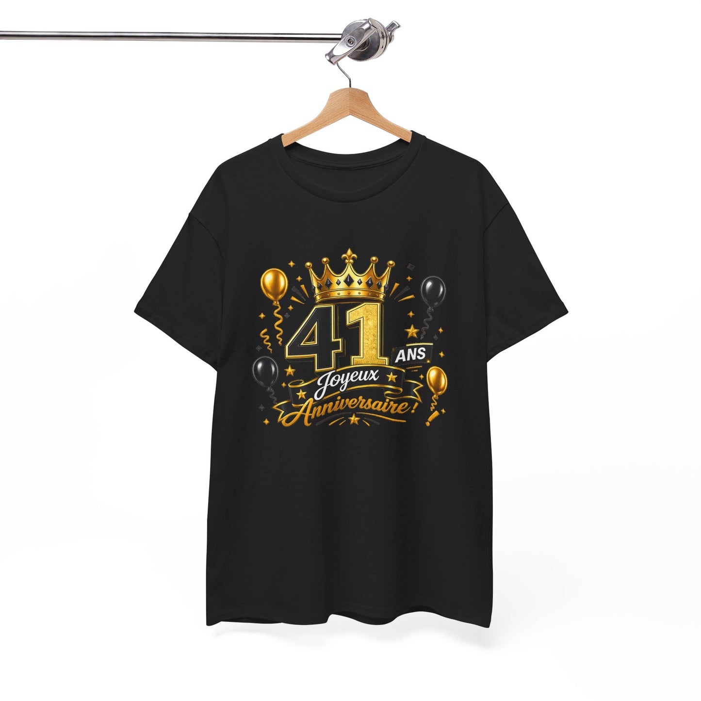 Tee Shirt Anniversaire 41 Ans Homme et Femme – Joyeux Anniversaire – Cadeau 41 Ans