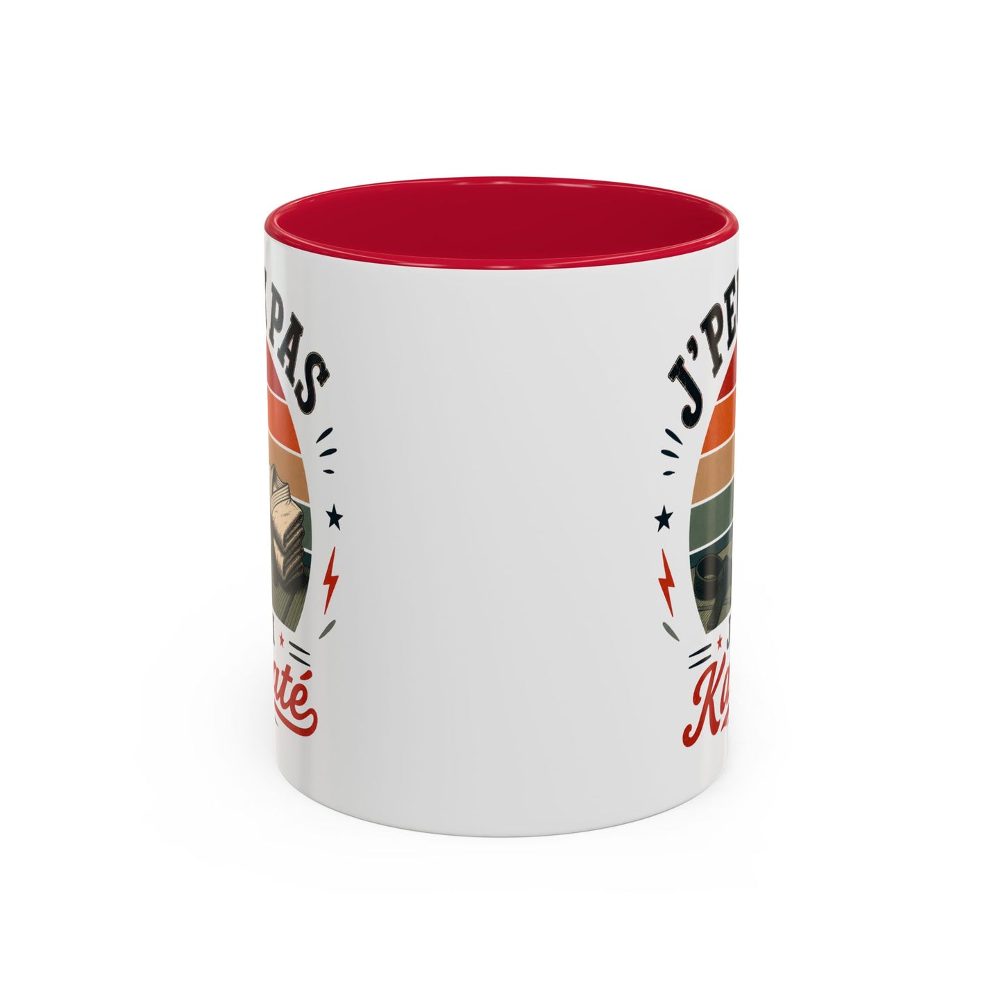 Tasse J’Peux Pas J’Ai Karaté – Mug Humour Karaté Vintage – Cadeau Passion Arts Martiaux Homme Femme 325ml