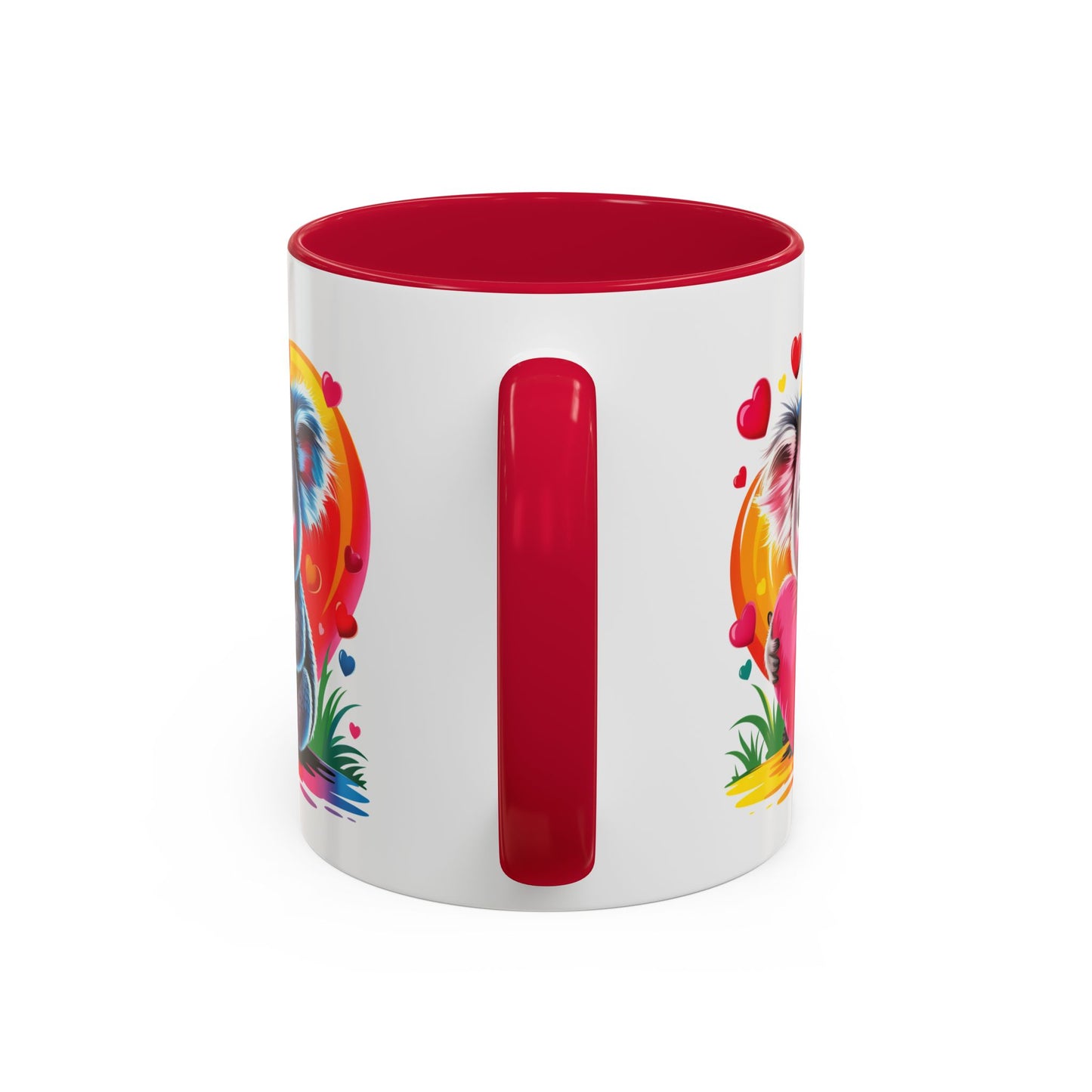 Mug Koala avec Cœur Rose – Tasse Kawaii Amour et Tendresse – Cadeau Original 325ml