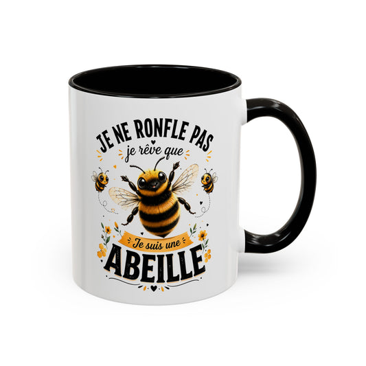 Tasse Je Ne Ronfle Pas Je Rêve Que Je Suis Une Abeille – Mug Humour Abeille – Cadeau Original Homme Femme 325ml
