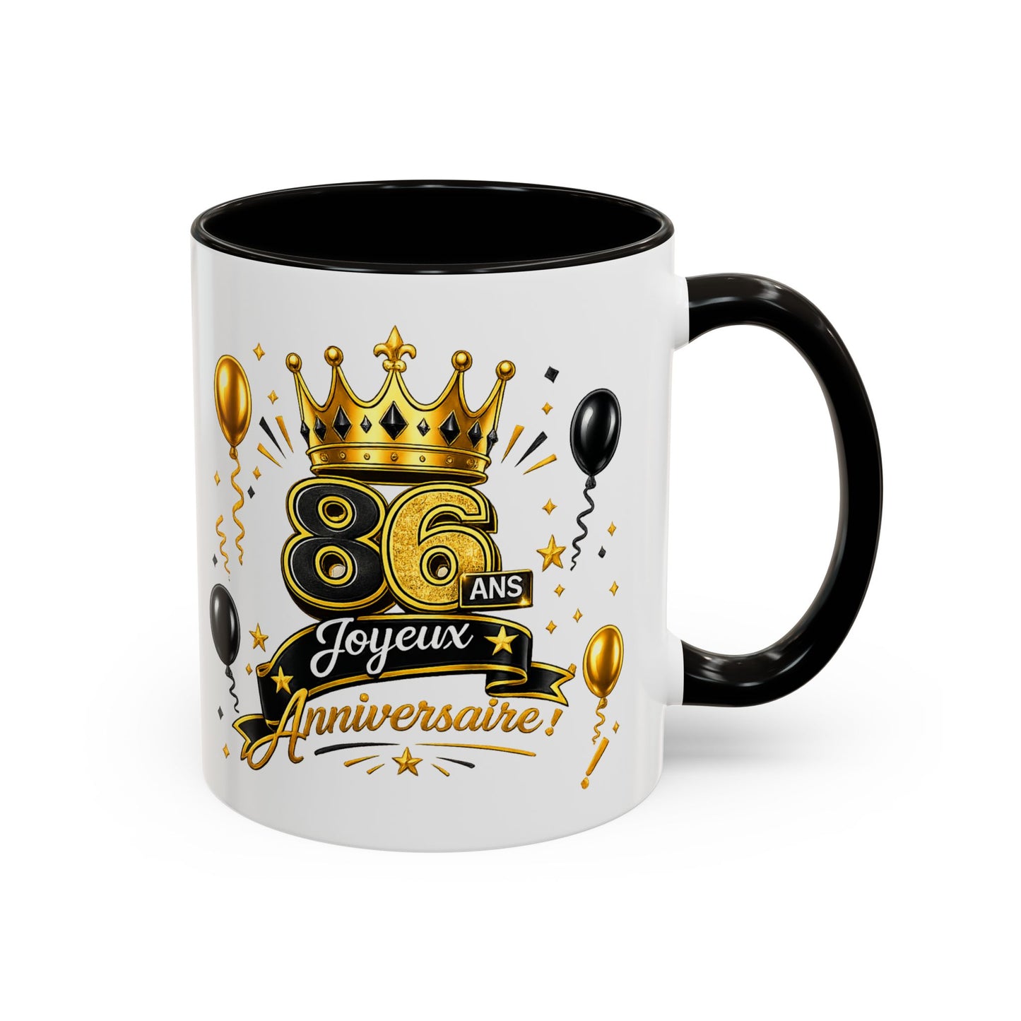Colorful Mugs (11oz, 15ozMug Joyeux 86 Ans – Tasse Anniversaire 86 Ans – Cadeau Original pour Femme Homme – Idée Cadeau 86e Anniversaire