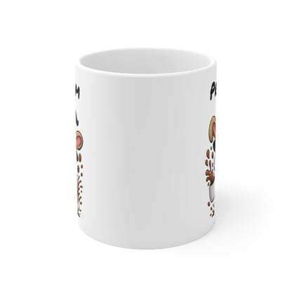 Tasse Personnalisable Lapin Sorcier Café – Mug Prénom Halloween Mignon 325ml – Cadeau Original Animaux