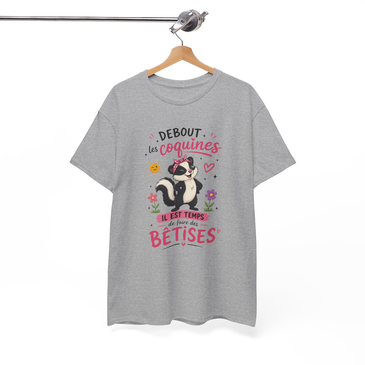 Tee-Shirt Femme Humour – Putois Drôle Coquine et Bêtises – Cadeau Original Amusant pour Femme Copine Amie