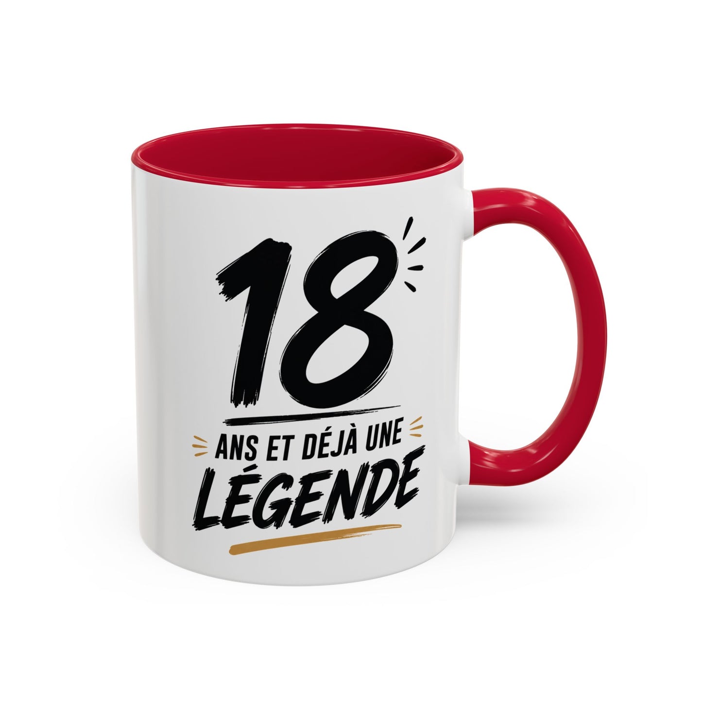 Tasse 18 Ans et Déjà une Légende – Mug Anniversaire  Homme Femme – Cadeau Original  325 ml