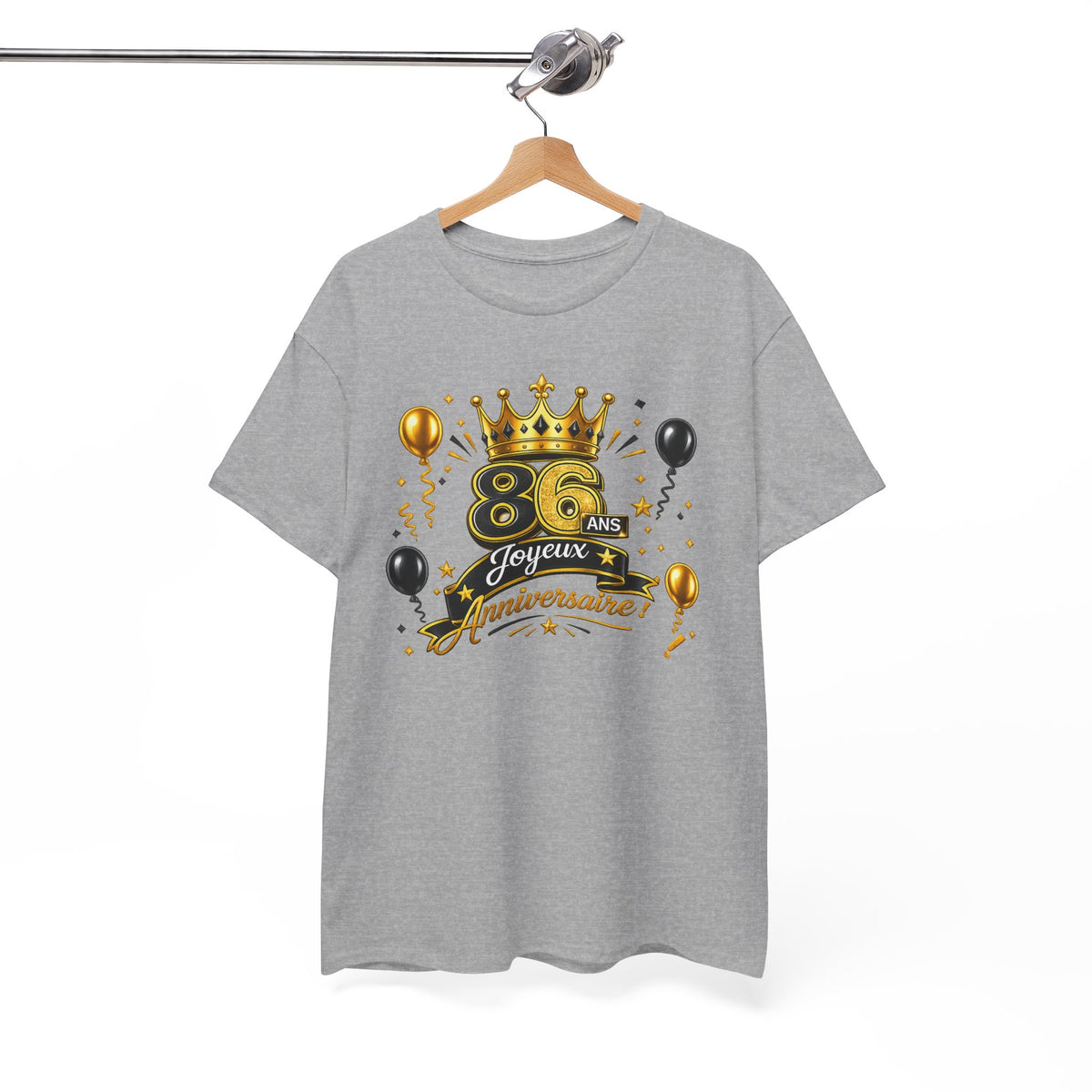 Tee Shirt Anniversaire 86 Ans Homme et Femme – Joyeux Anniversaire – Cadeau 86 Ans