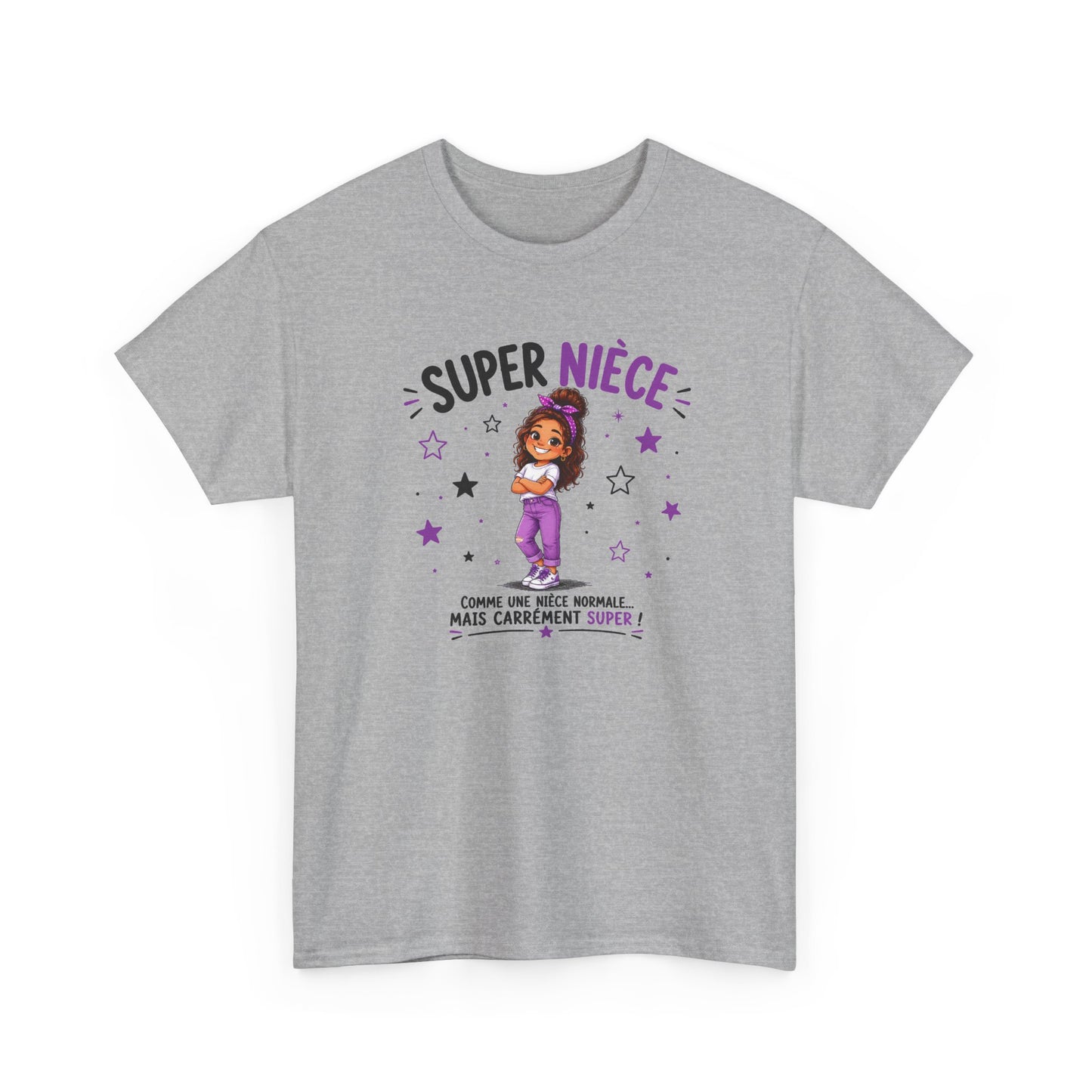 Tee Shirt Super Nièce Femme – Comme une Nièce Normale Mais Carrément Super – T-Shirt Humour Cadeau Nièce Original