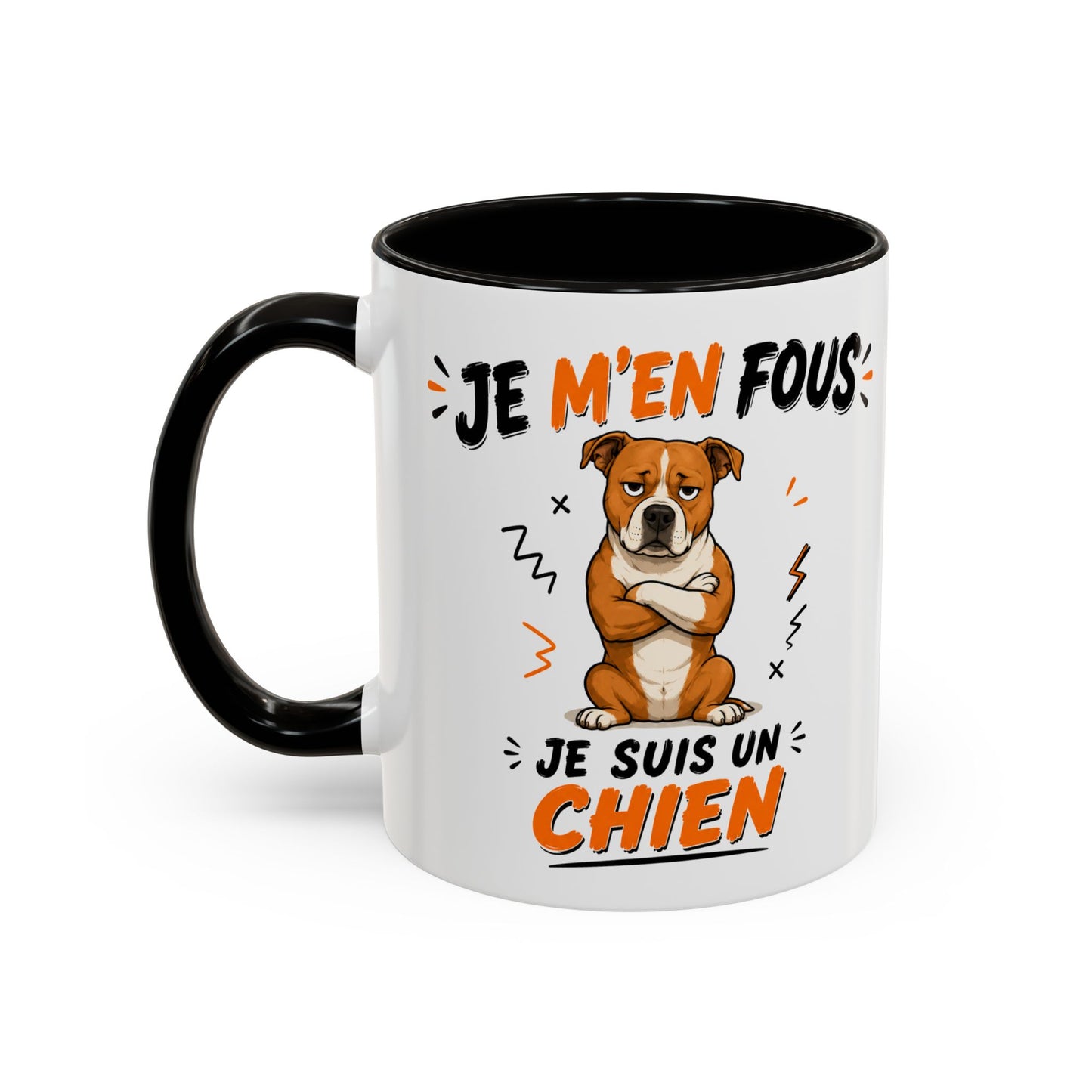Tasse Je M’en Fous Je Suis Un Chien – Mug Humour Chien Mignon – Cadeau Original Amoureux des Chiens 325ml
