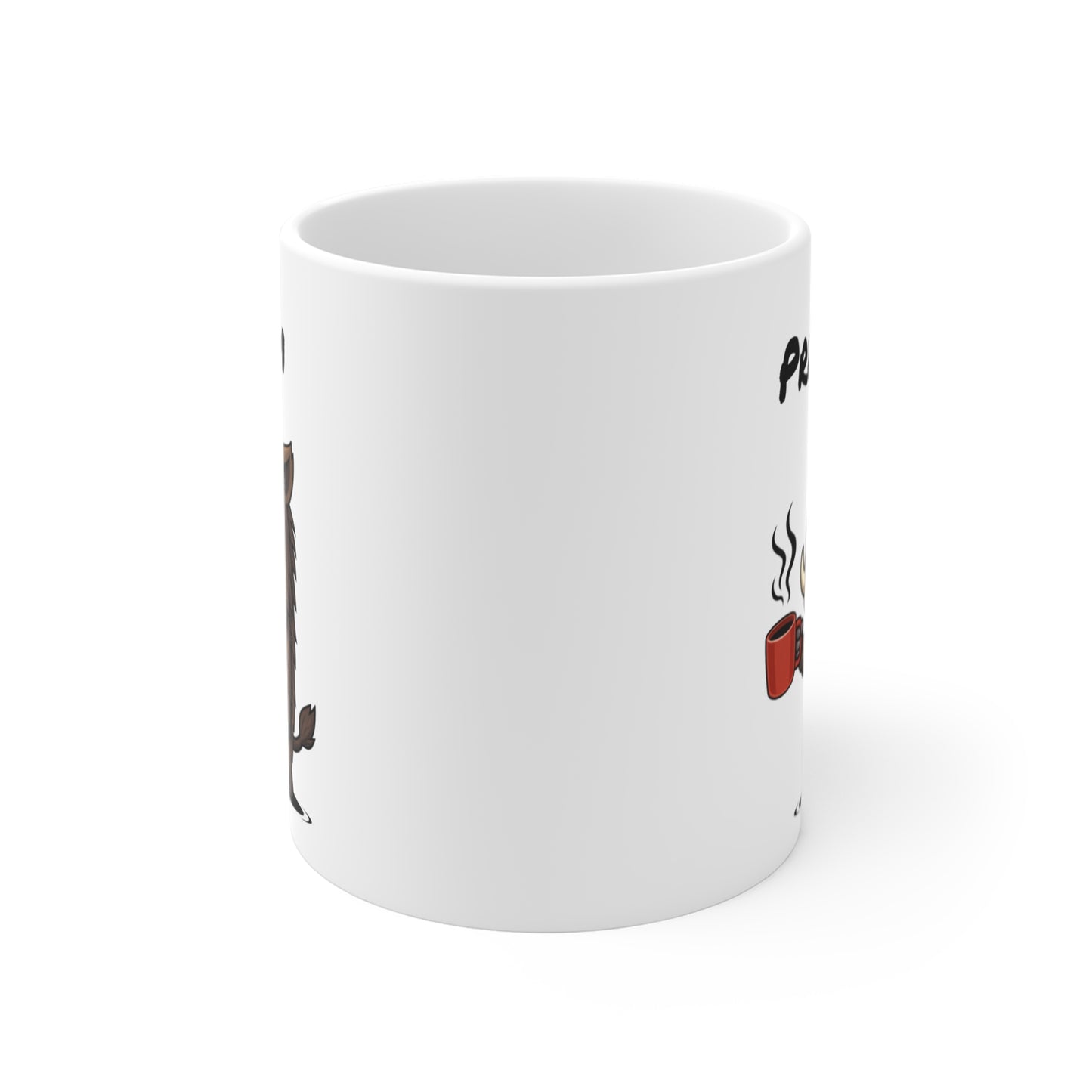 Mug Sanglier Fatigué Personnalisable 325ml – Tasse Café Humour Animal Drôle Réveil Difficile Cadeau Original
