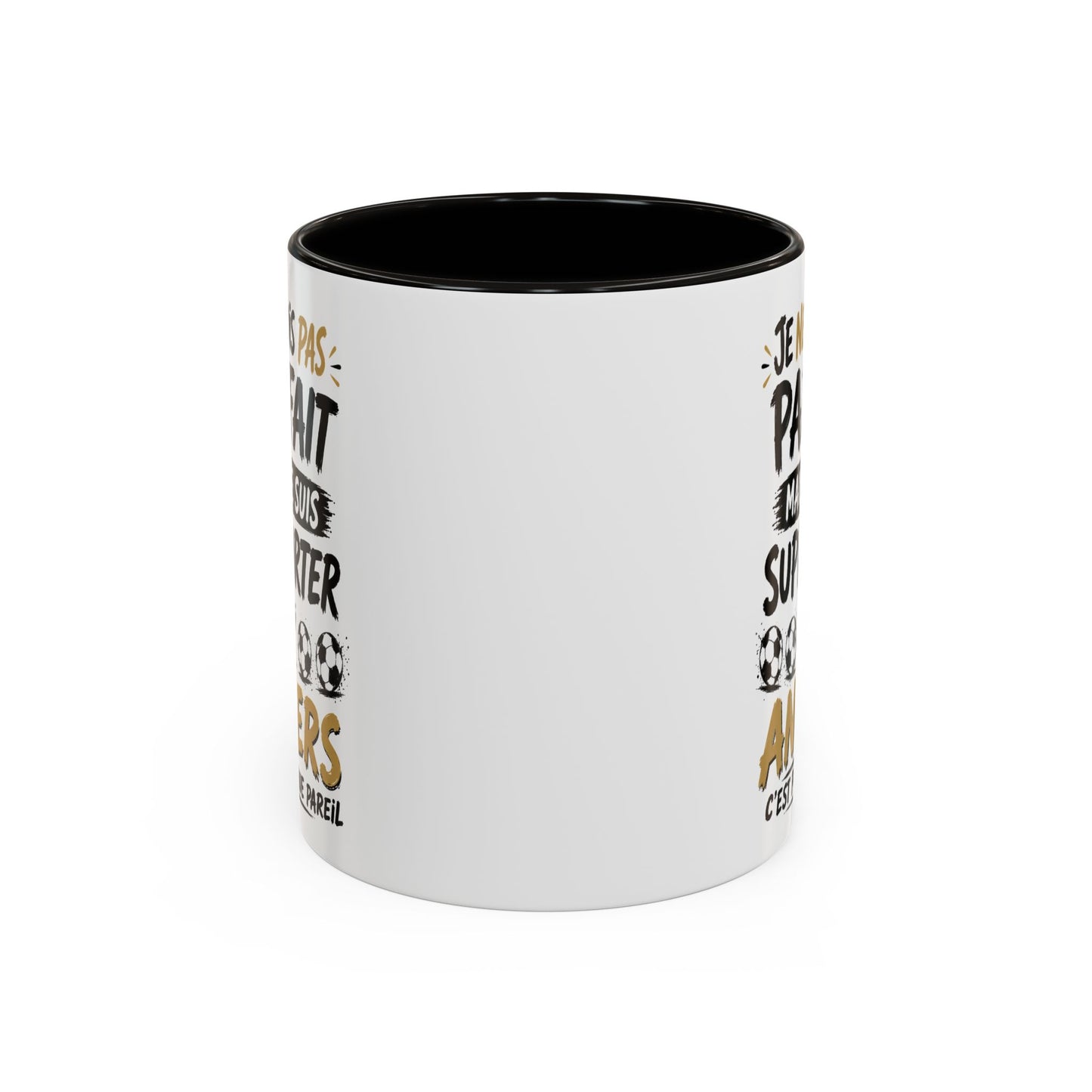 Tasse Je Ne Suis Pas Parfait Mais Je Suis Supporter d’Angers – Mug Humour Football Supporter – Cadeau Football 325ml
