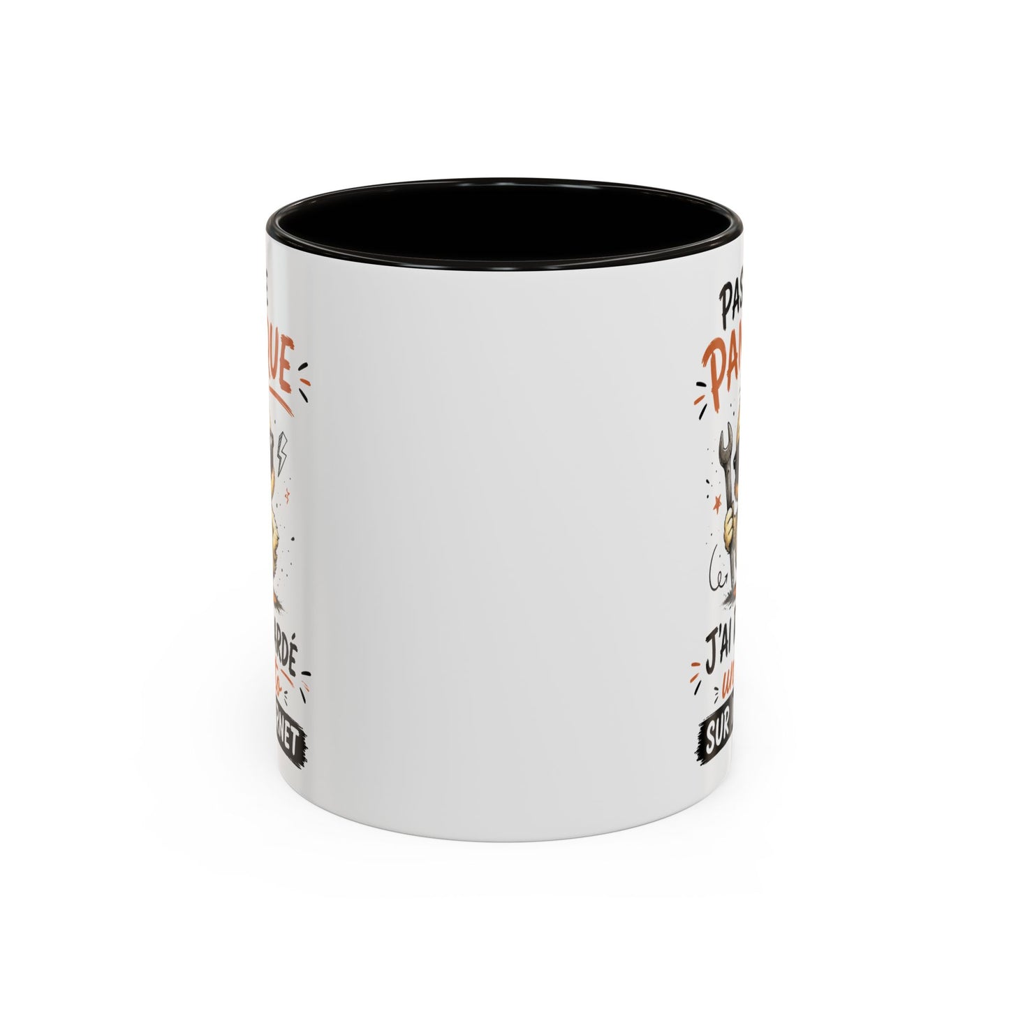 Tasse Humoristique Bricolage – Pas de Panique J’ai Regardé un Tuto sur Internet – Mug Canard Drôle 325ml