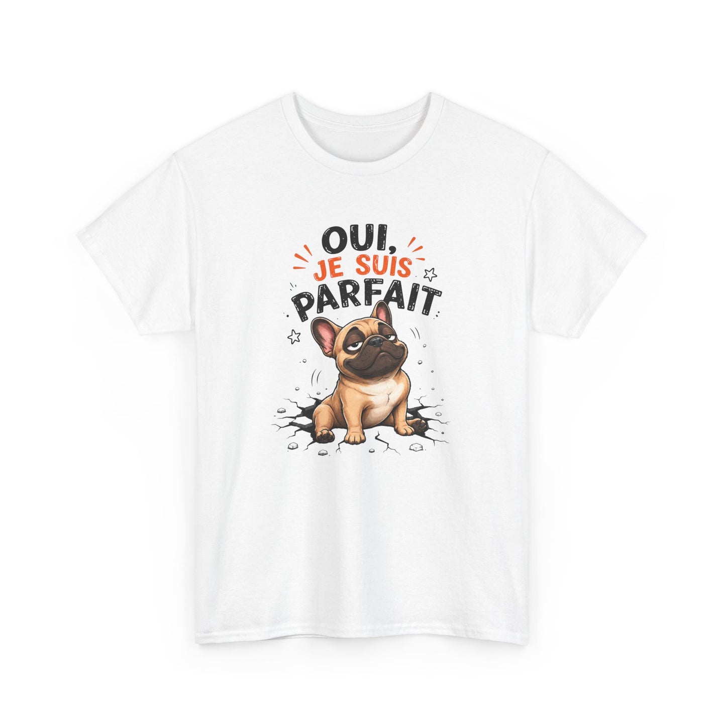 Tee-Shirt Homme Humour Chien Bouledogue Français – Idée Cadeau Drôle Original Homme – Vêtement Humoristique Amoureux des Chiens Anniversaire