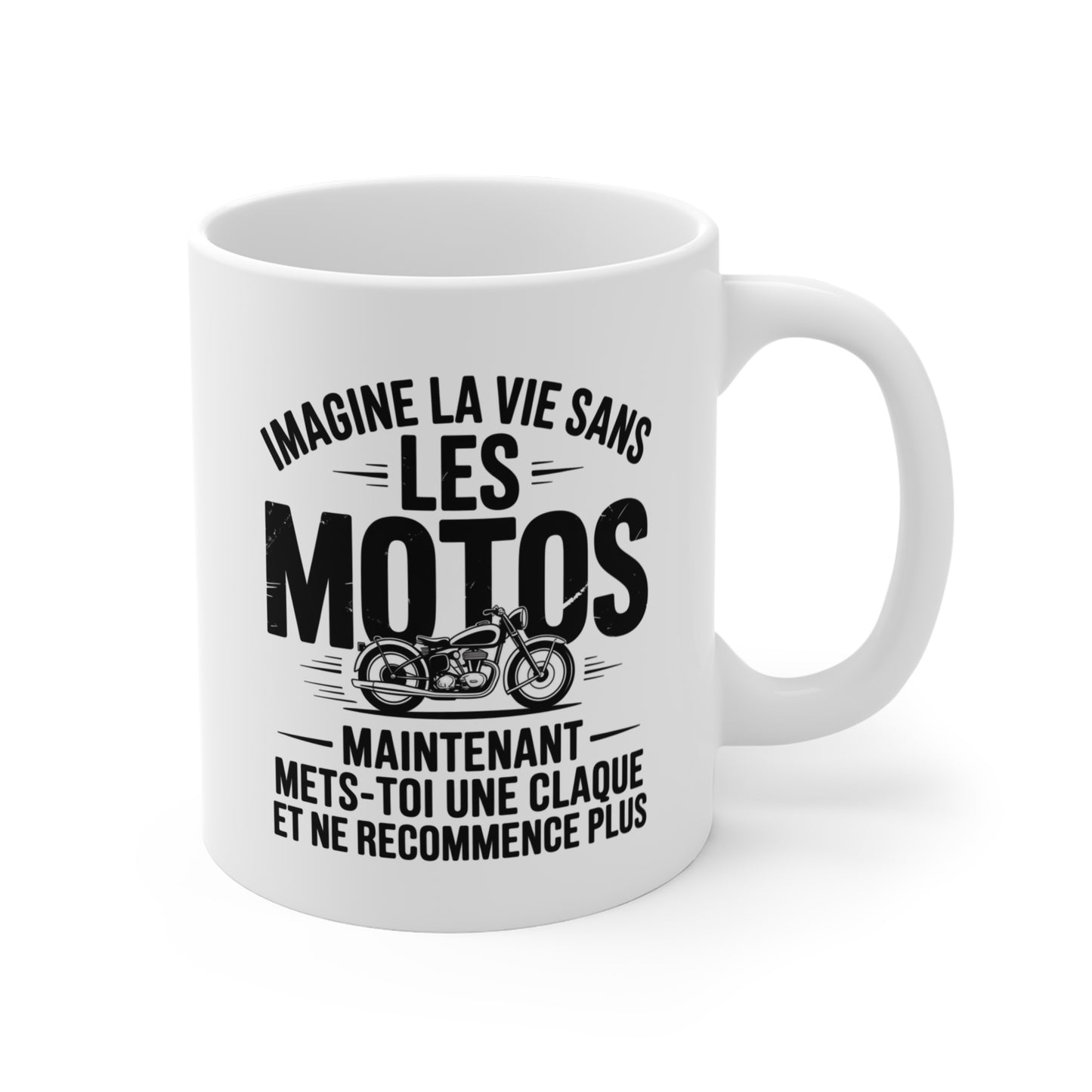 Tasse Moto Vintage – Les Années Les Motos – Mug Humour Motard – Cadeau Biker Homme 325ml