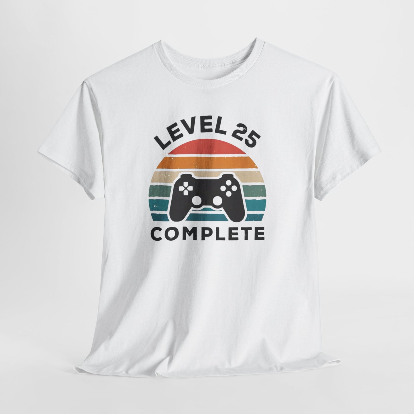 Tee-Shirt 25 Ans Homme et Femme – Cadeau Anniversaire 25ème Gamer Gaming – Idée Cadeau Jeu Vidéo Original pour Passionné de Jeux Vidéo