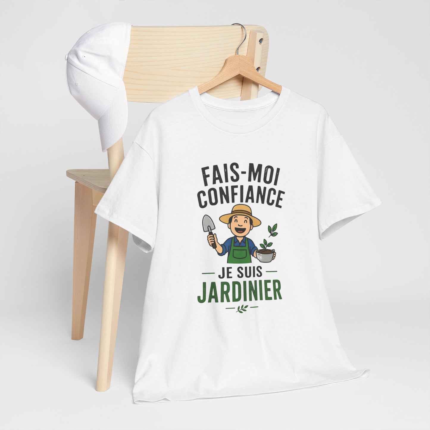 T-Shirt Jardinier Homme Humour – Fais-Moi Confiance Je Suis Jardinier – Tee Shirt Jardinage Drôle Cadeau Passion Jardin