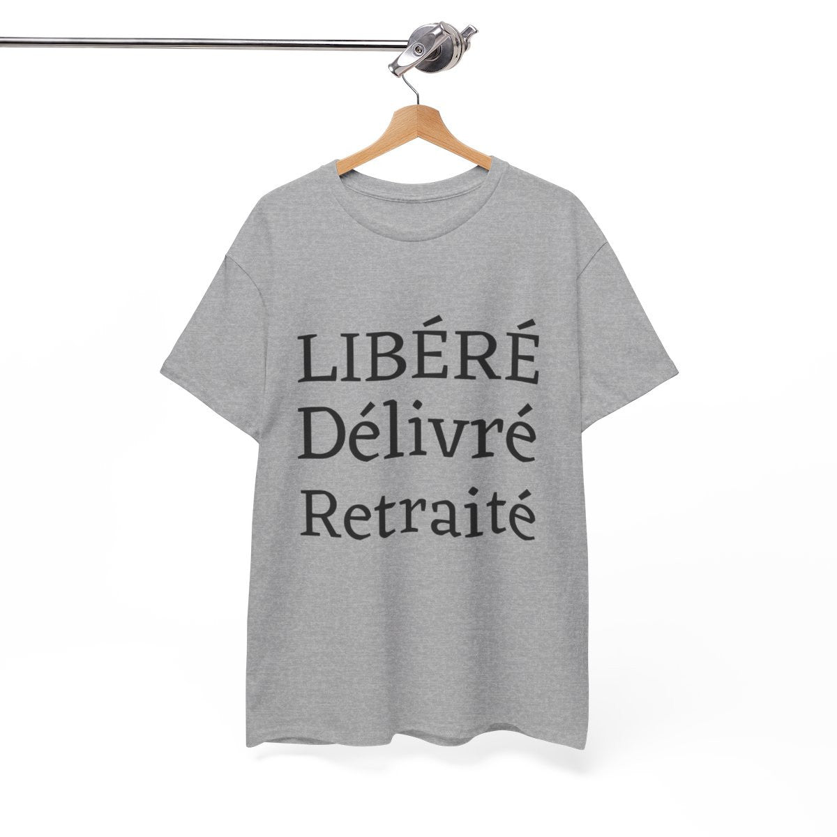 Tee shirt Unisex Libéré Délivré Retraité idée cadeau humour drôle amusant