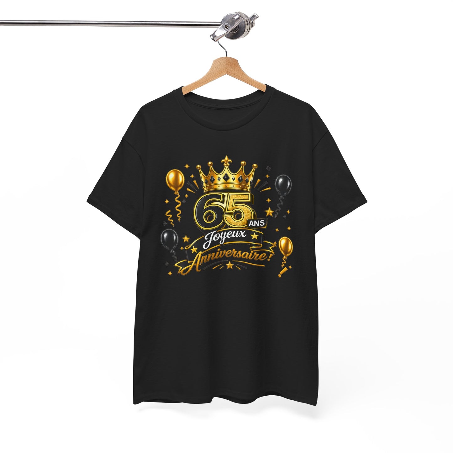 Tee Shirt Anniversaire 65 Ans Homme et Femme – Joyeux Anniversaire – Cadeau 65 Ans