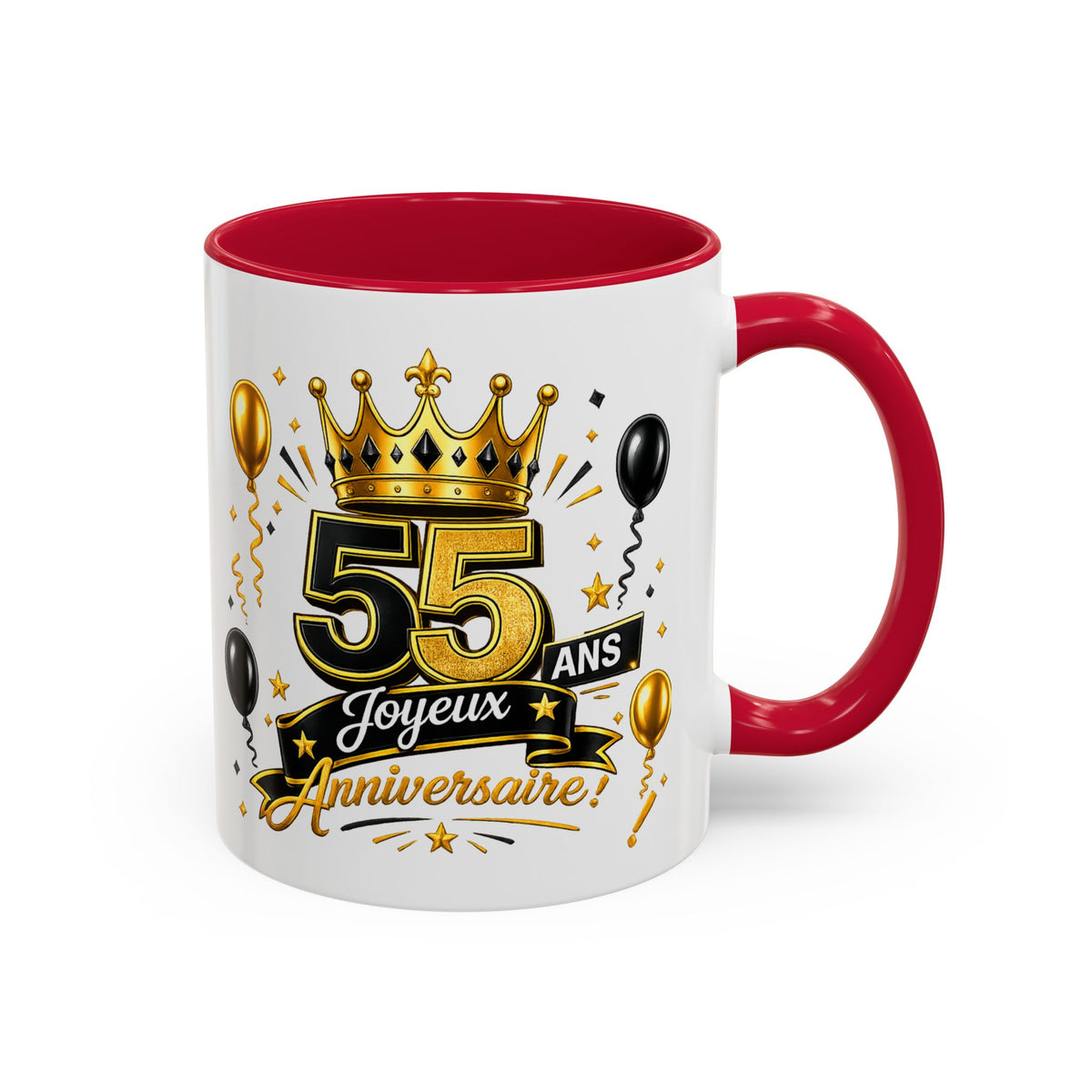 Mug Joyeux 55 Ans – Tasse Anniversaire 55 Ans – Cadeau Original pour Femme Homme – Idée Cadeau 55e Anniversaire