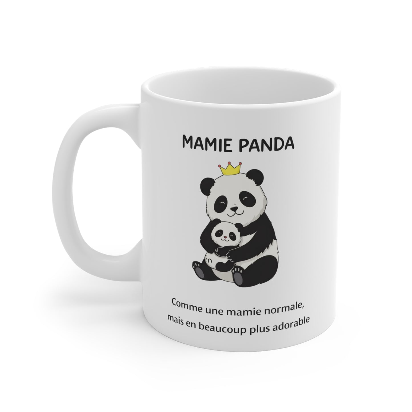 Tasse Mamie Panda – Mug Cadeau Mamie Mignon – Illustration Panda Amour Grand-Mère Original 325ml