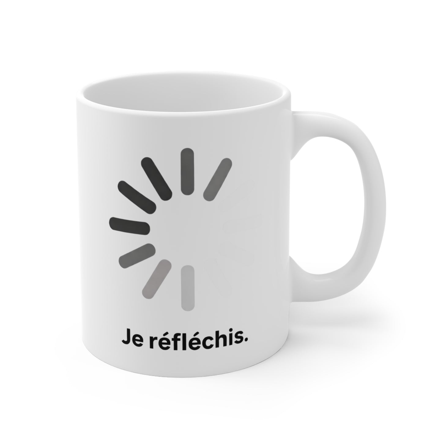 Mug Drôle – Je Réfléchis – Tasse Humour Geek Chargement – Cadeau Original Bureau 325 ml