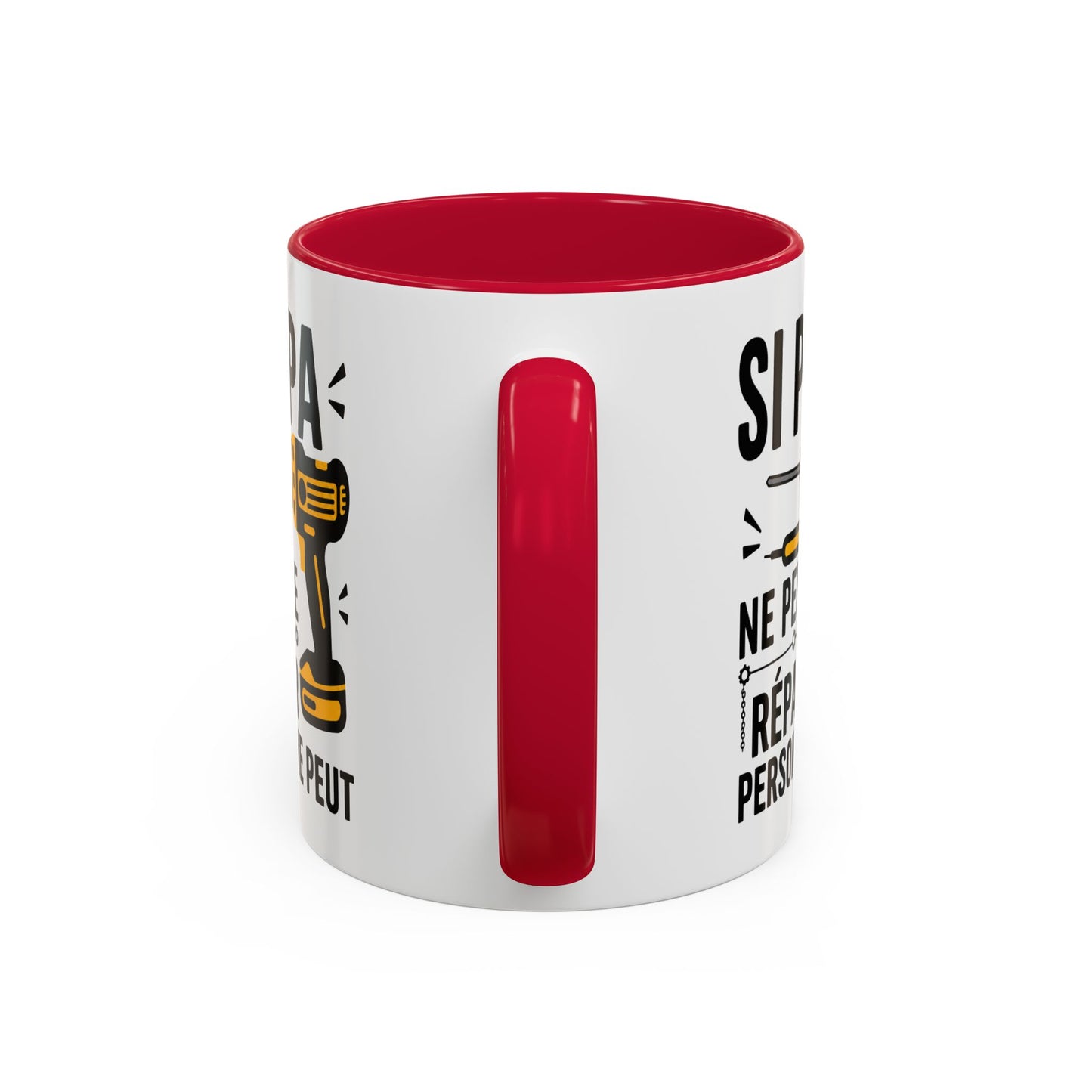 Tasse Si Papa Ne Peut Le Réparer Personne Ne Peut – Mug Humour Bricolage – Cadeau Papa Bricoleur 325ml
