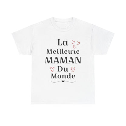 Tee shirt Femme La meilleure Maman du monde idée cadeau fête des mères amour
