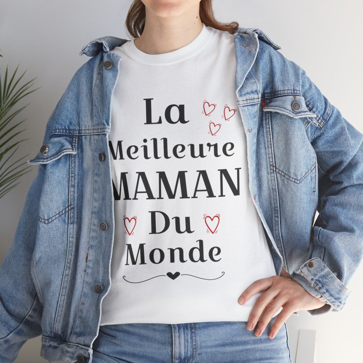 Tee shirt Femme La meilleure Maman du monde idée cadeau fête des mères amour