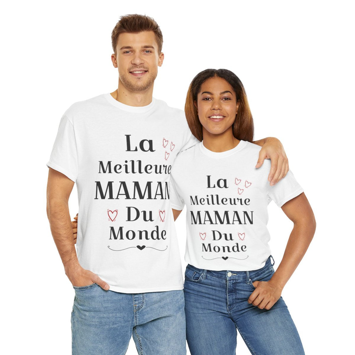 Tee shirt Femme La meilleure Maman du monde idée cadeau fête des mères amour