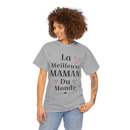 Tee shirt Femme La meilleure Maman du monde idée cadeau fête des mères amour