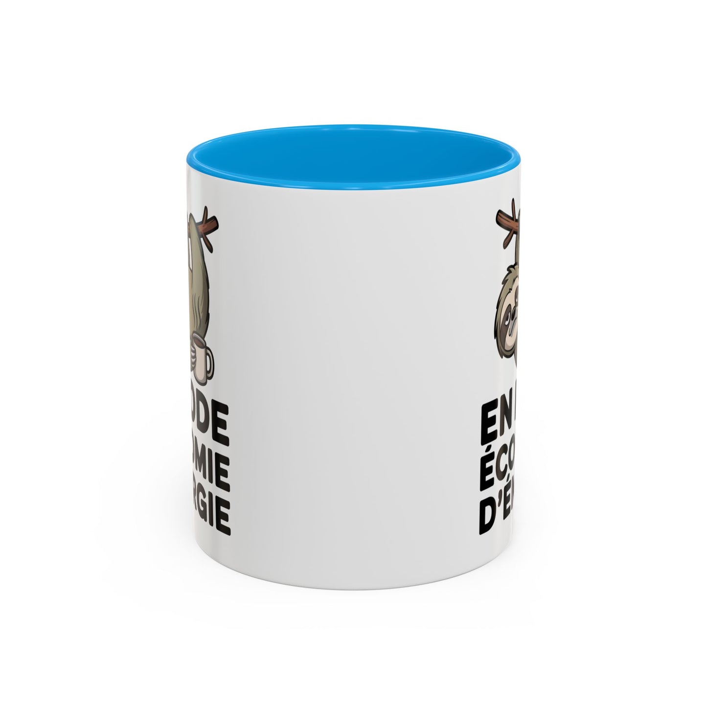 Mug Drôle En Mode Économie d’Énergie – Tasse Humoristique Paresseux Café – Cadeau Humour Bureau Fatigue 325ml