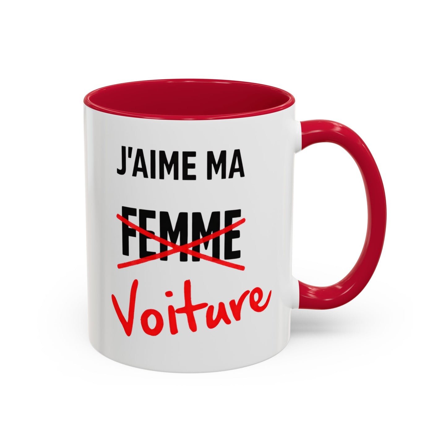 Tasse J’aime ma Voiture 325ml – Mug Céramique Humour Auto Passion Automobile Cadeau Original